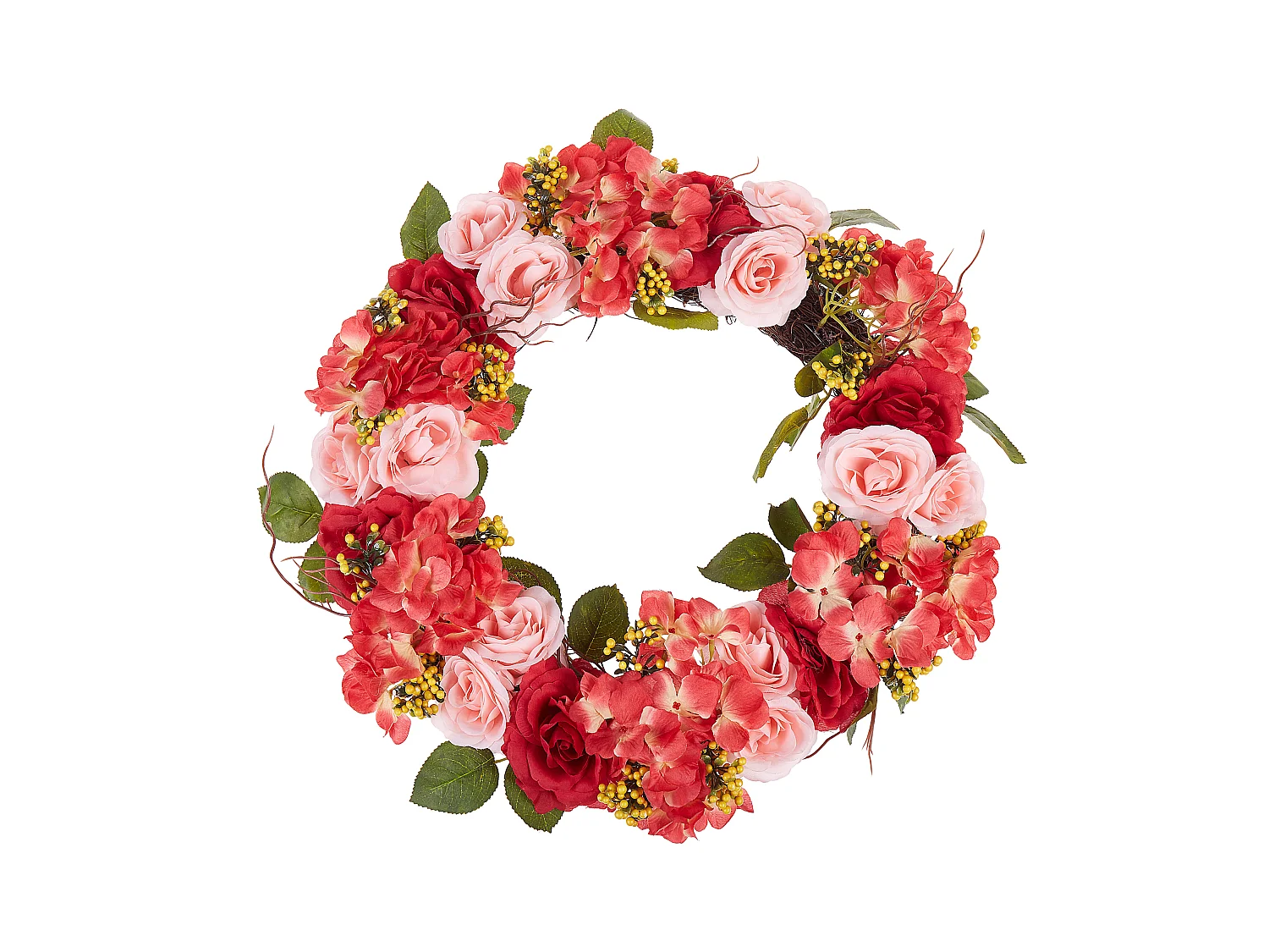 Couronne décorative AGULO 50 cm Rouge