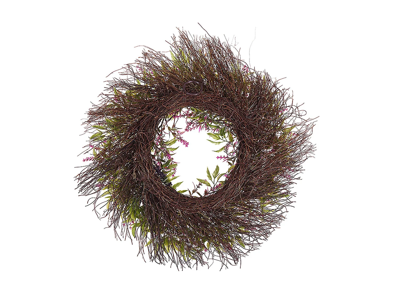 Ostern Dekokranz Türkranz Rund Blumenmotiv Violett Grün mit Kunstblumen ø50 cm