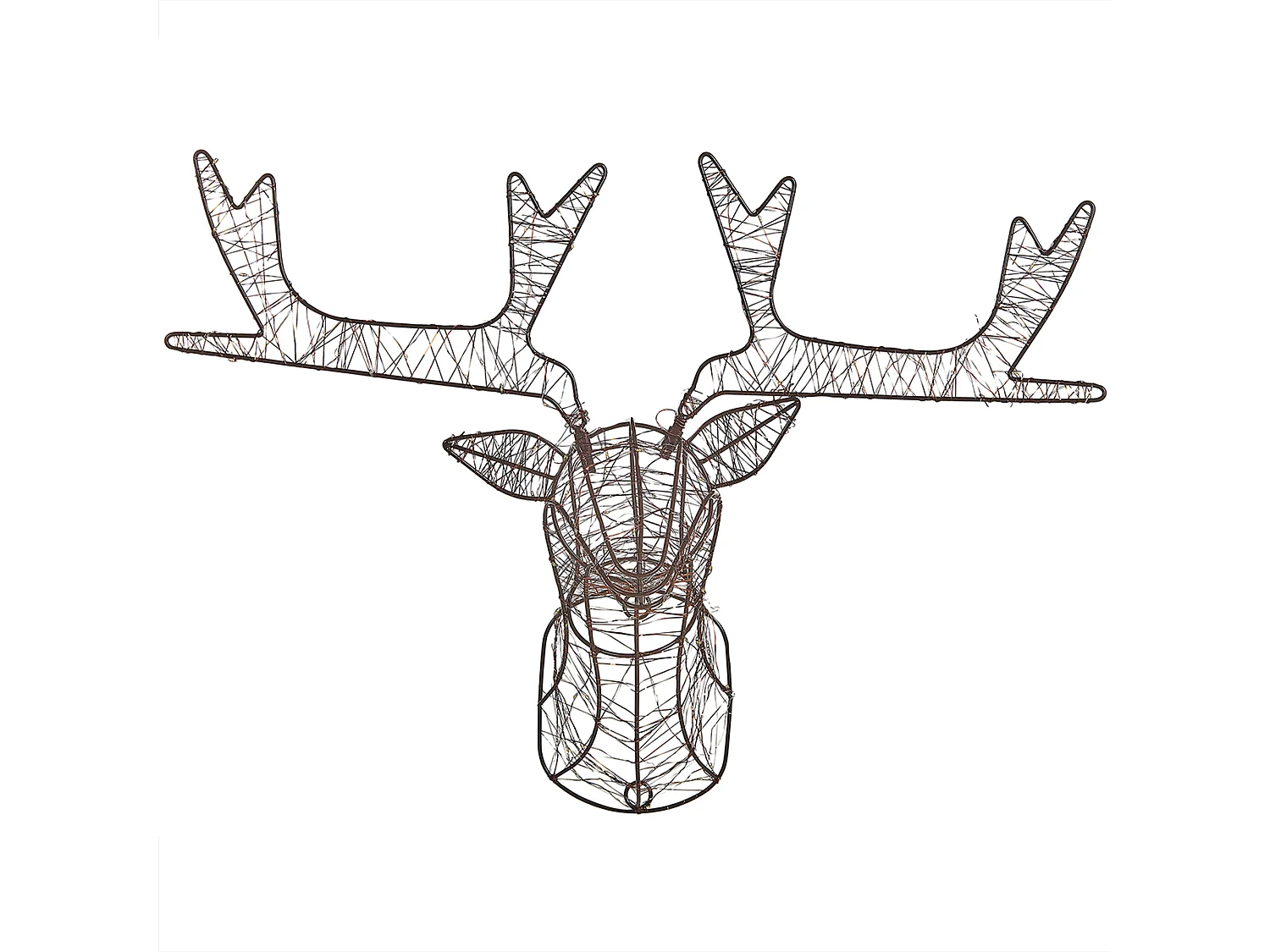 Décoration suspendue pour l'extérieur LED NELLIM Renne 47 cm Noir