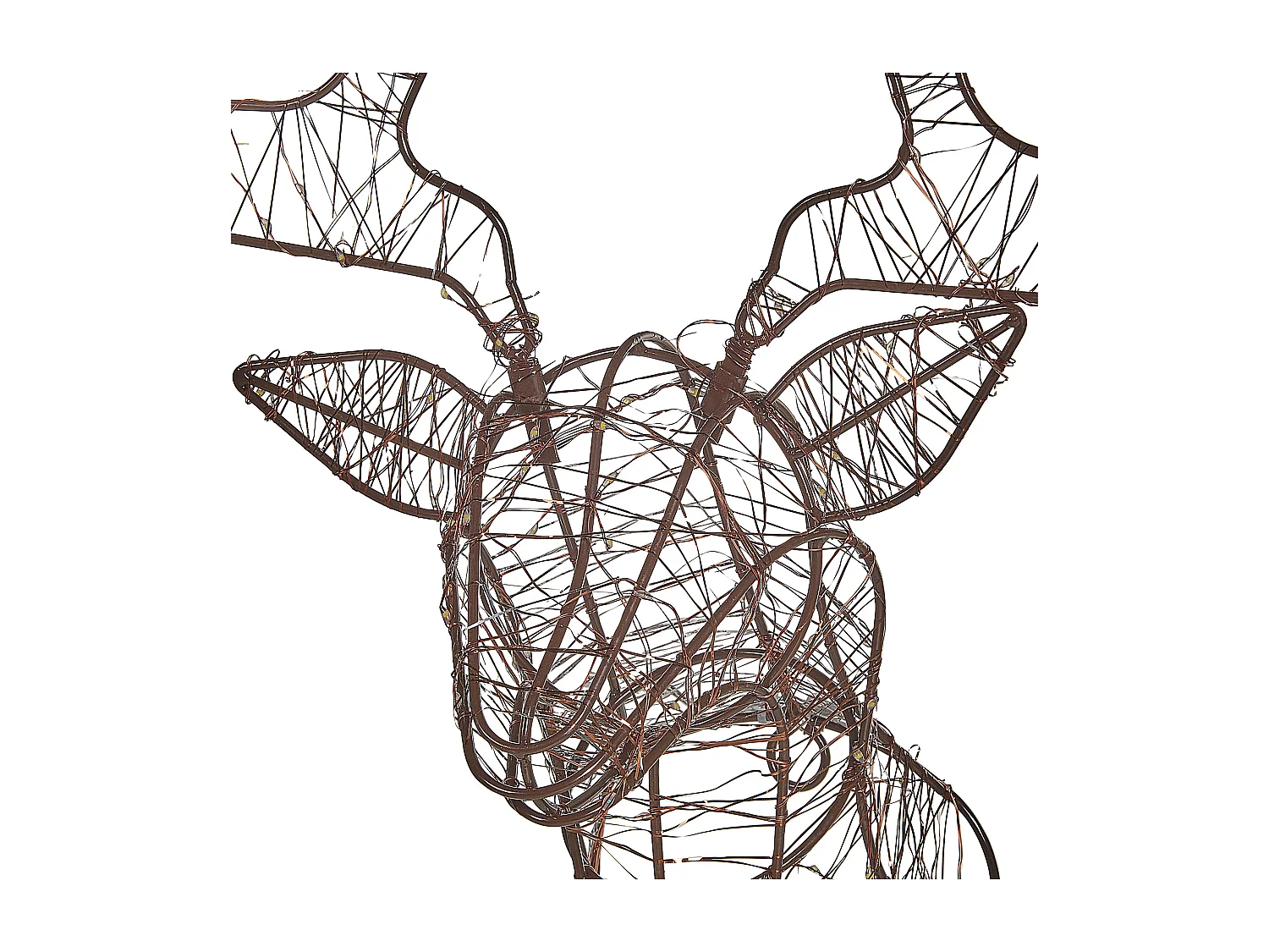 Décoration suspendue pour l'extérieur LED NELLIM Renne 47 cm Noir