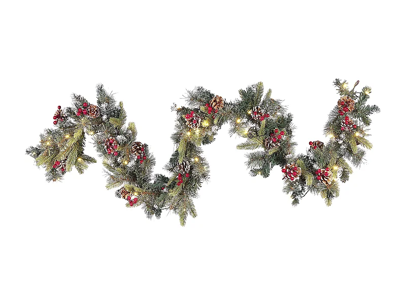 Festone natalizio innevato LED 180 cm PAIMIO