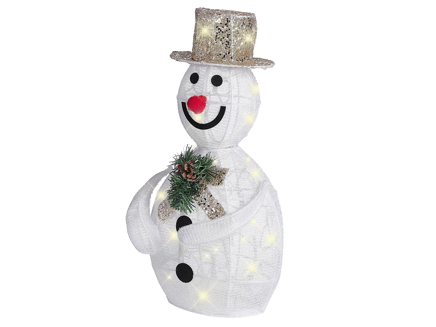 Décoration extérieure LED bonhomme de neige 50 cm blanc KUMPU