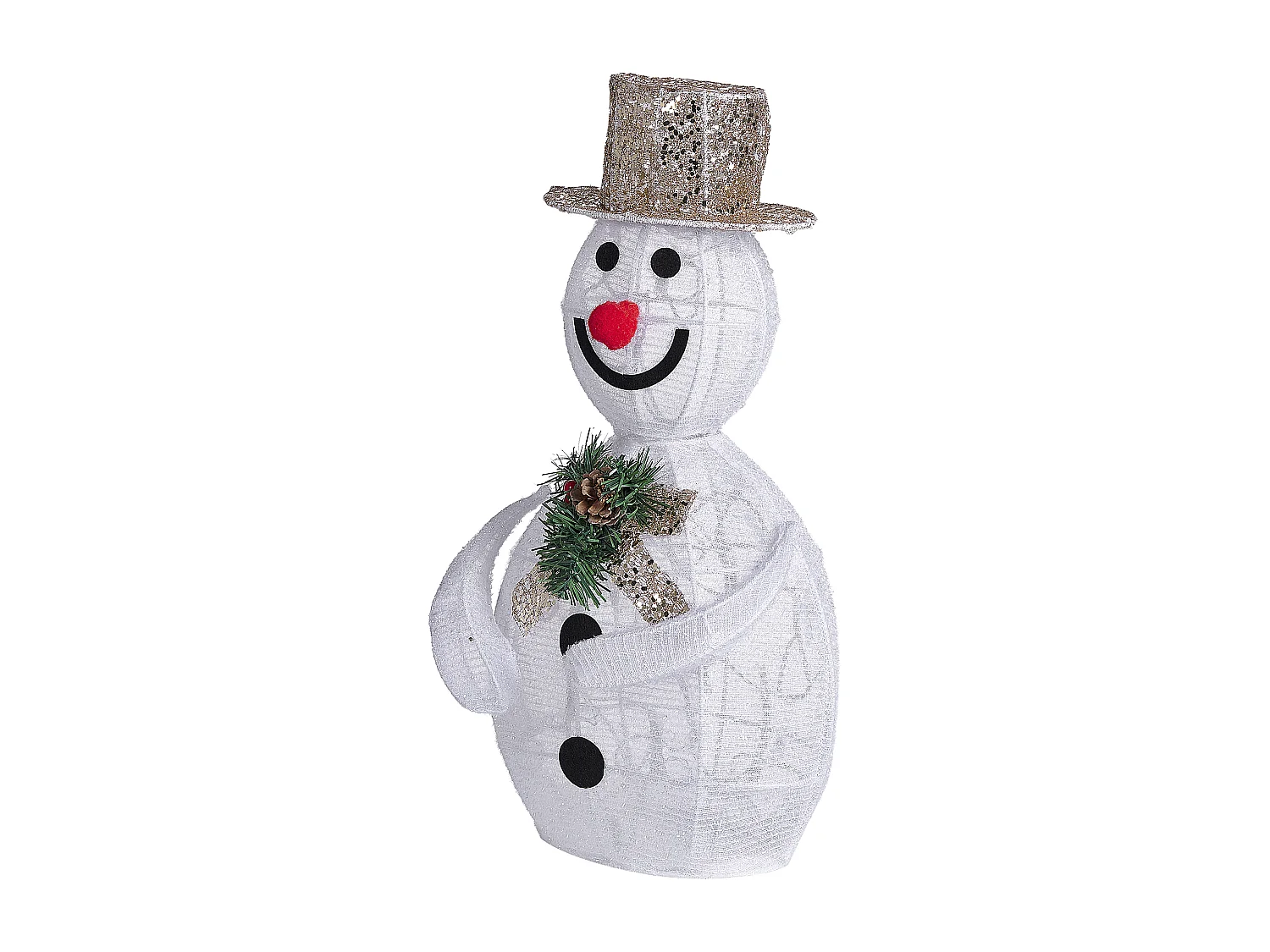 Décoration extérieure LED bonhomme de neige 50 cm blanc KUMPU