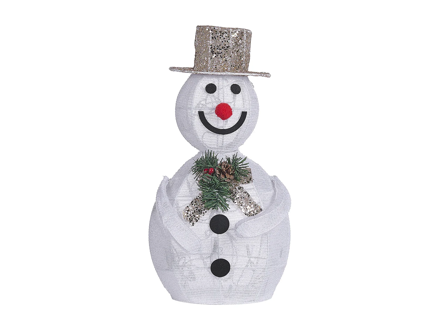 Décoration extérieure LED bonhomme de neige 50 cm blanc KUMPU