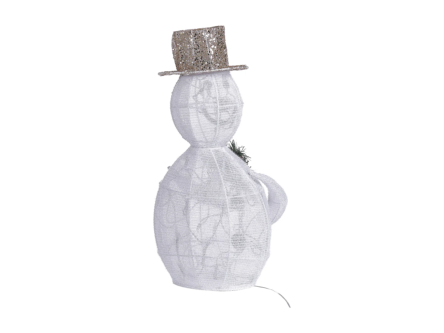 Décoration extérieure LED bonhomme de neige 50 cm blanc KUMPU