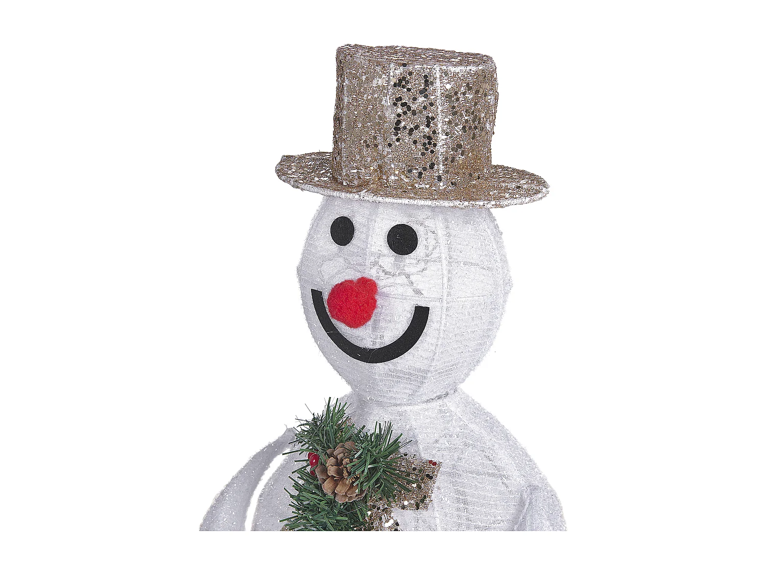 Décoration extérieure LED bonhomme de neige 50 cm blanc KUMPU