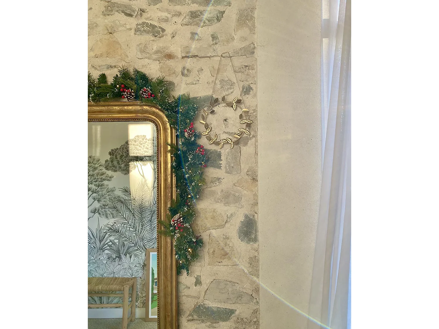 Guirlande de Noël LED 270 cm vert PAIMIO