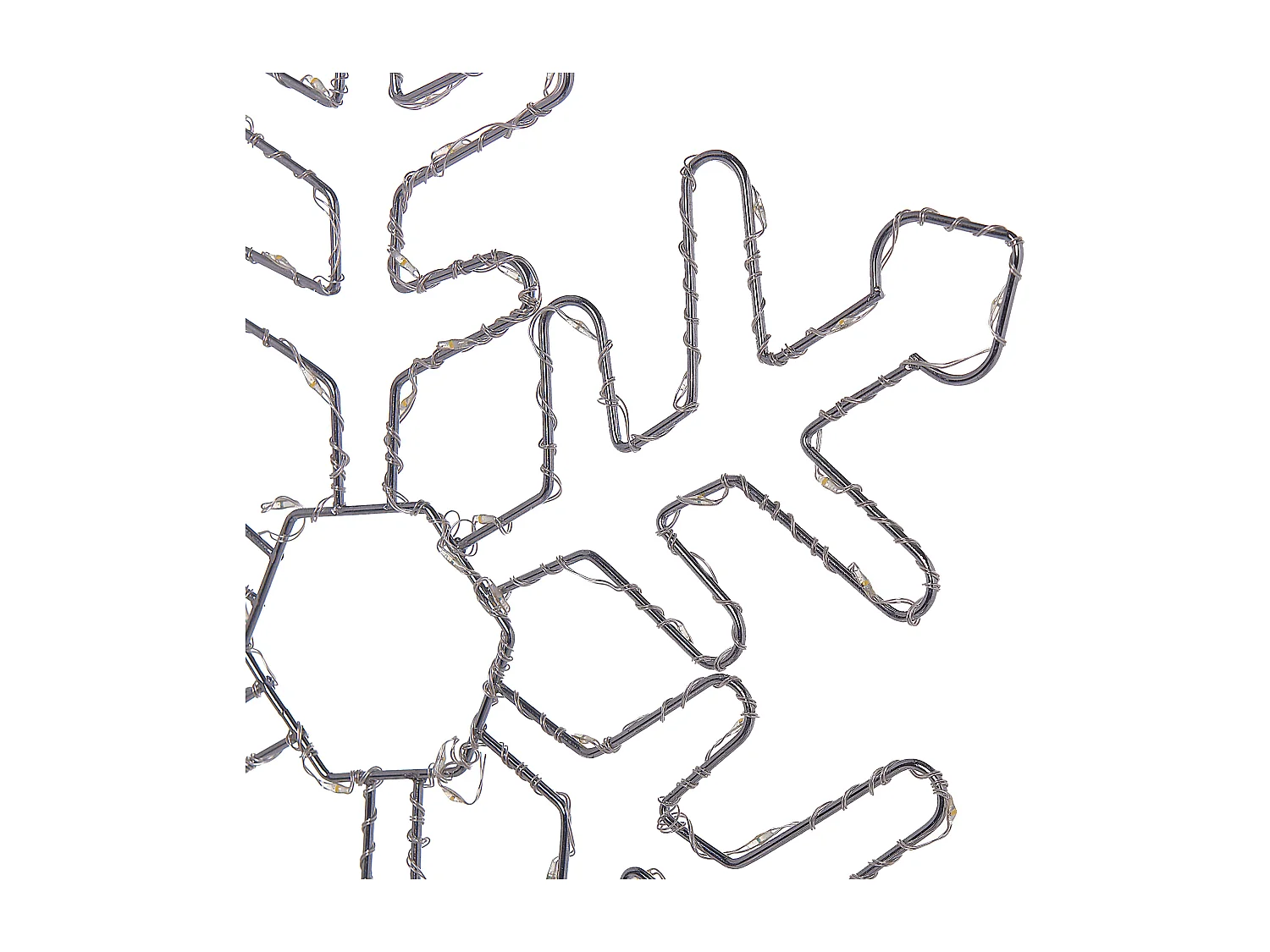 Décoration suspendue pour l'extérieur LED LOHELA Flocon de neige 30/39/50 cm Argenté