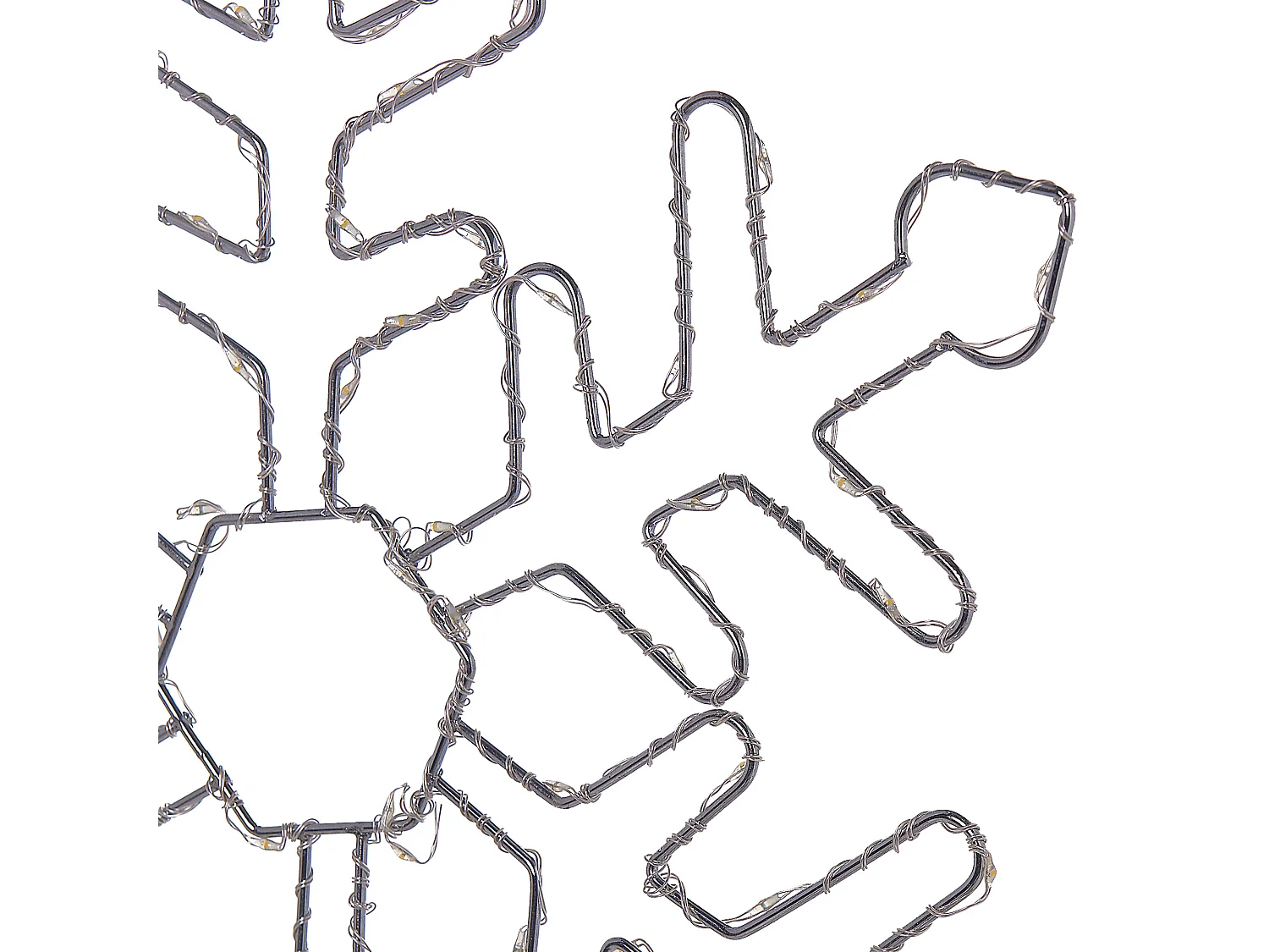 Décoration suspendue pour l'extérieur LED LOHELA Flocon de neige 30/39/50 cm Argenté