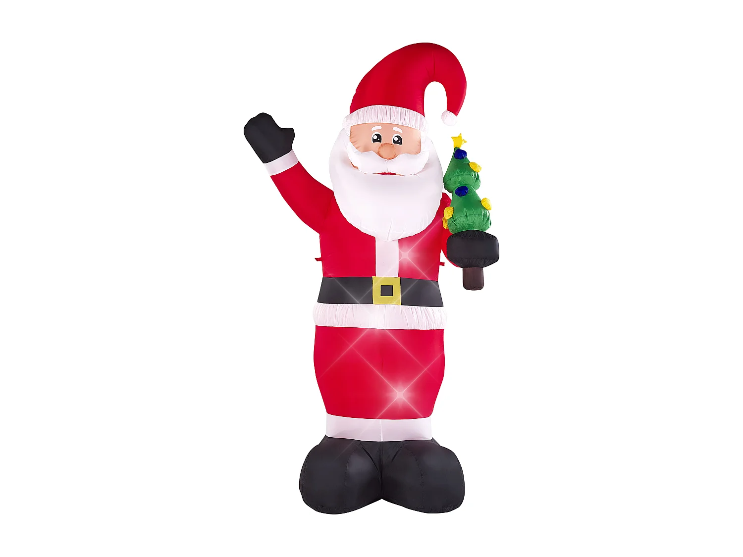 Opblaasbare kerstman LED-verlichting 225 cm IVALO