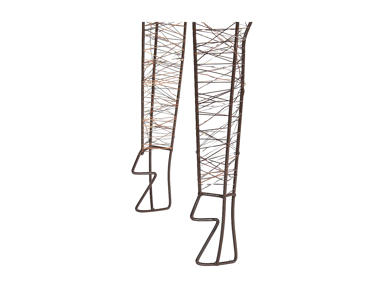 Outdoor Weihnachtsbeleuchtung LED Metall Rentierform mit Kabel schwarz Naruska