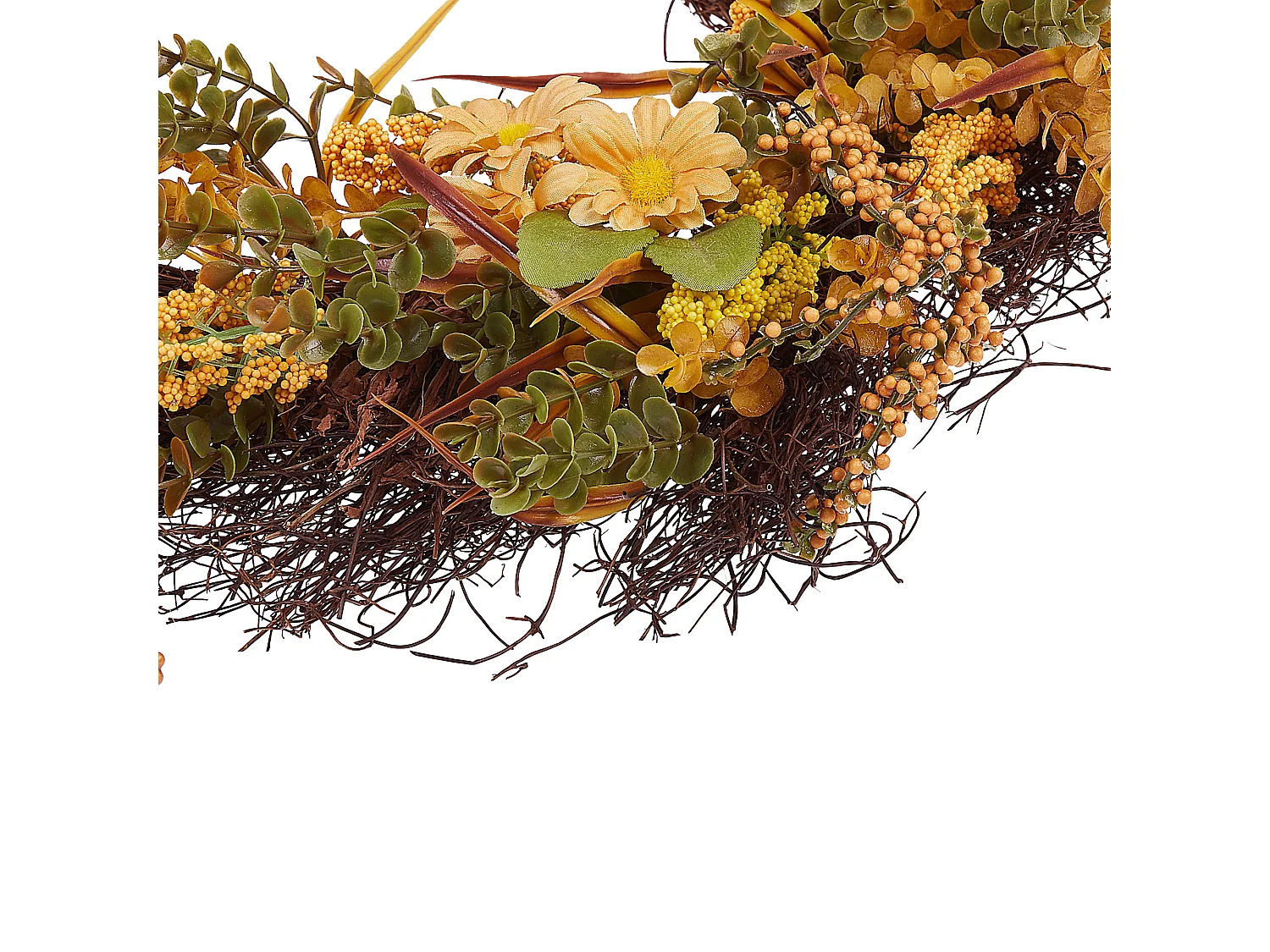 Decoratieve krans oranje/groen ø 50 cm ADEJE