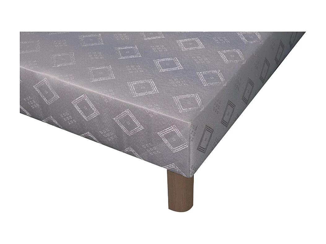 Sommier tapissier blanc - 140x190