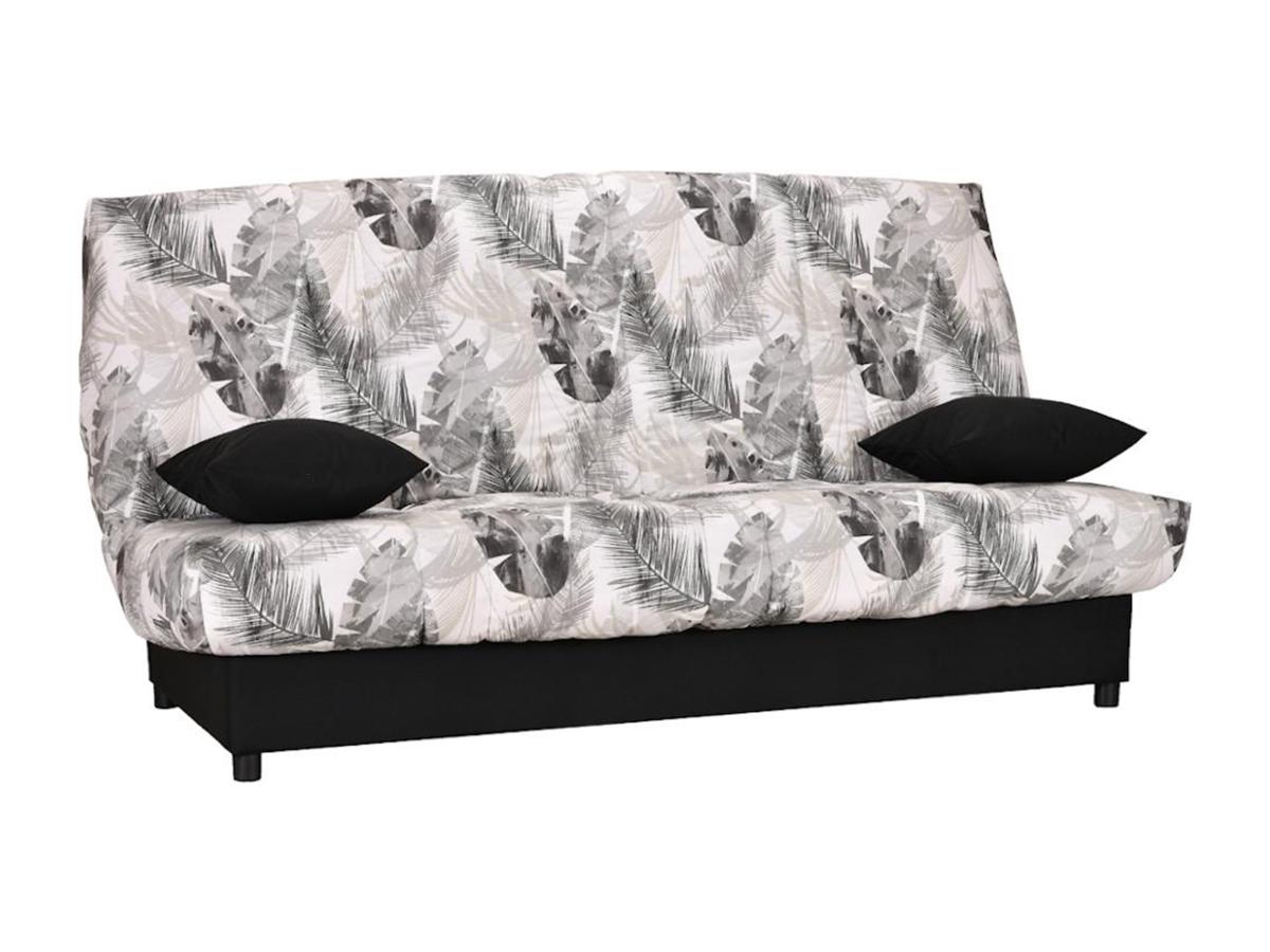 Schlafsofa Klappsofa mit Bettkasten - Stoff - Motiv Jungle - FARWEST II günstig online kaufen