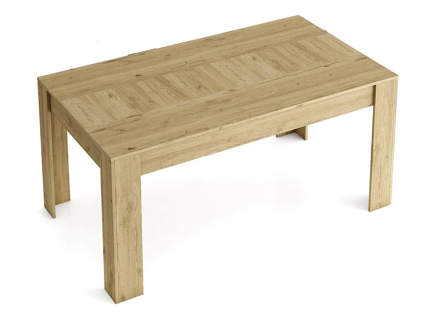 Mesa de Comedor de 140cm extensible 200cm, Color Naturale.