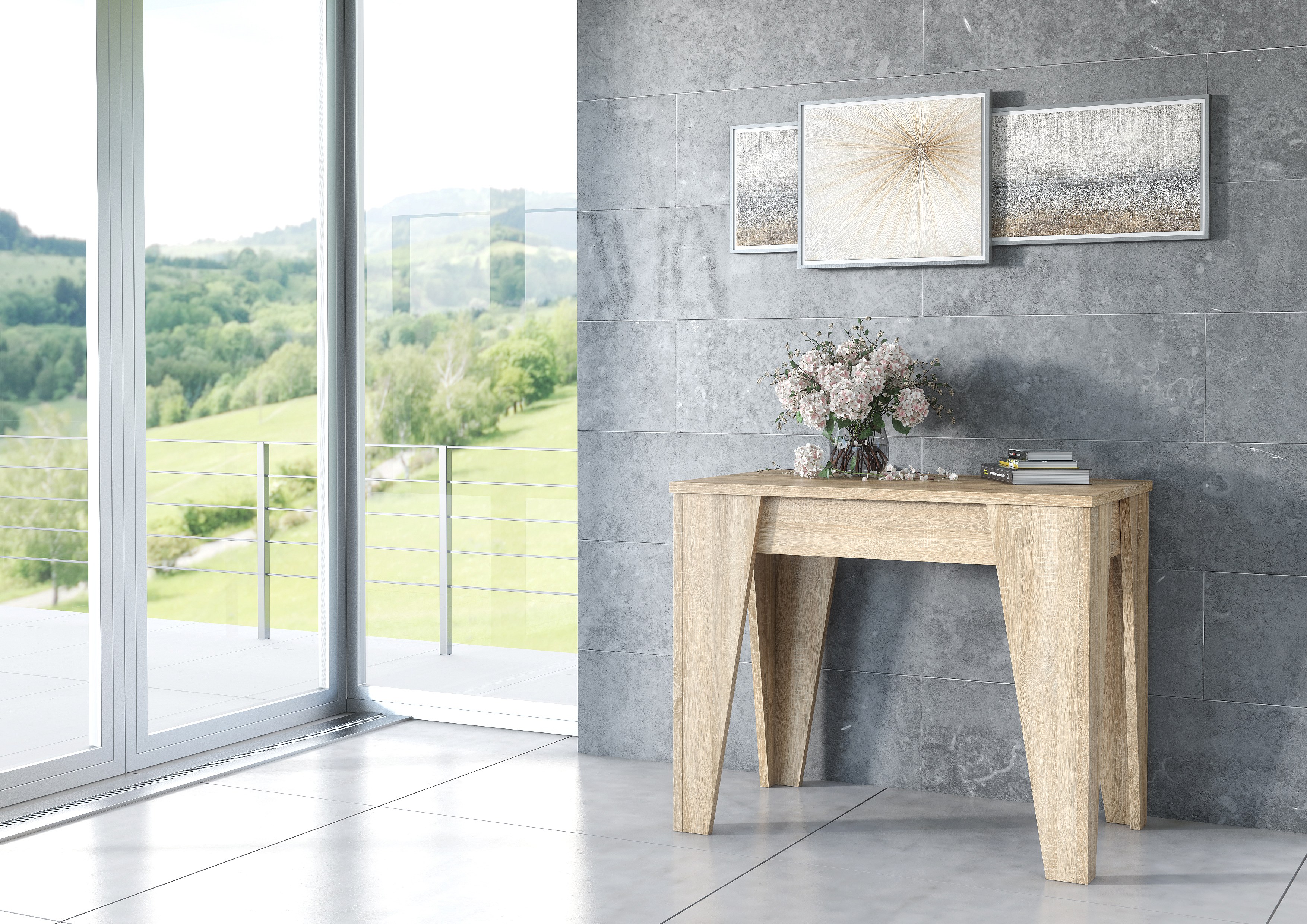 Rool Decorazione Da Tavolo A Nodo Di Legno – Catena Link In Legno Naturale, Beige, 17,8 Cm