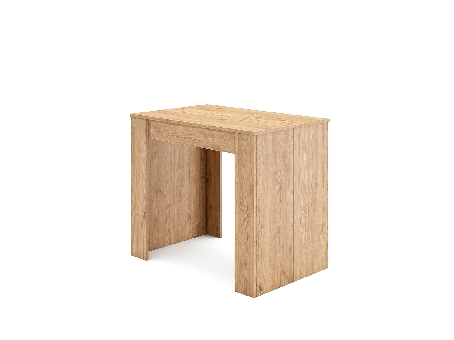 Mesa Consola extensible, 140x90x77cm, Para 6 comensales, Comedor y cocina, Roble