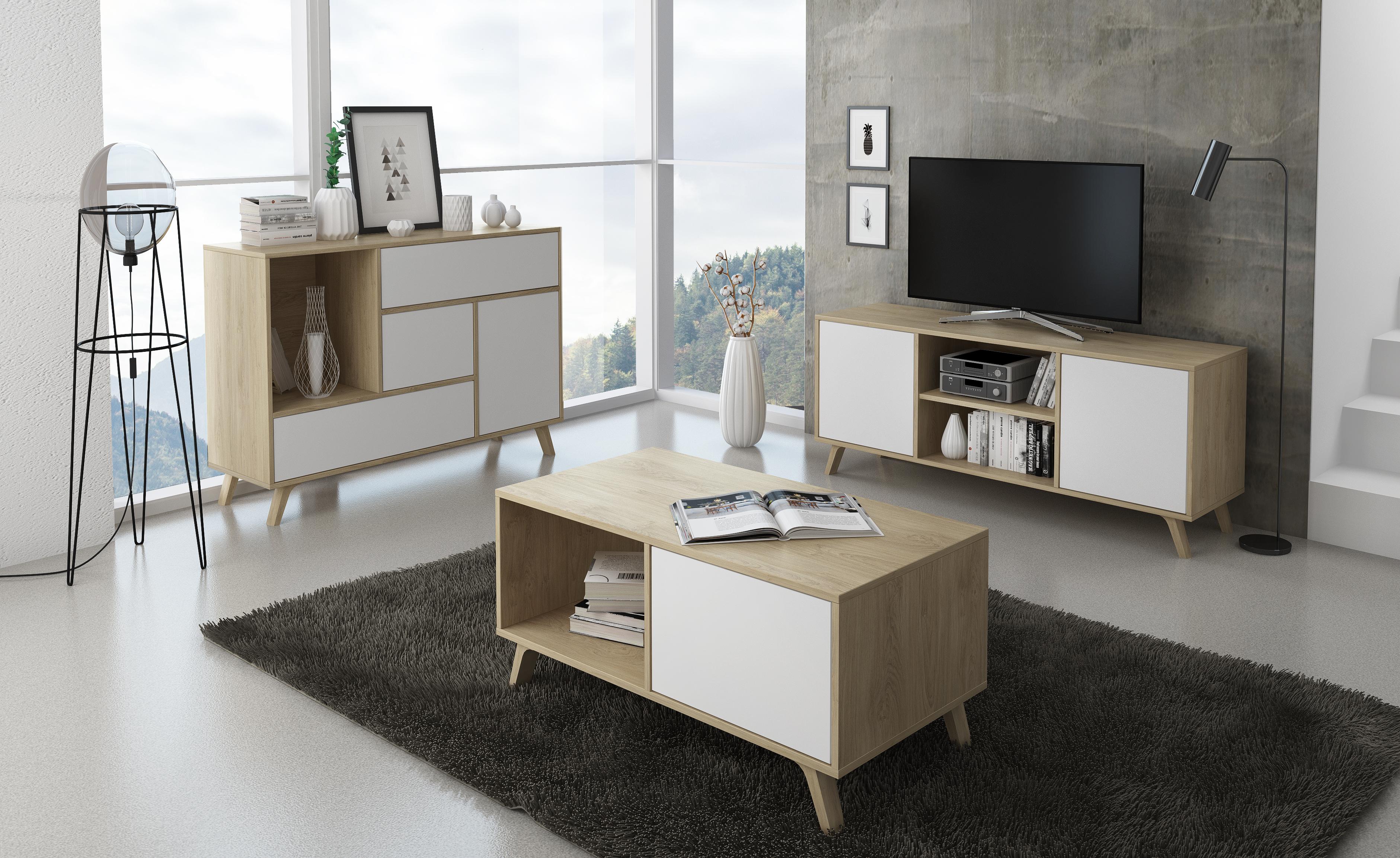 möbel tv 100 mit linker tür, wohnzimmer, wind-modell, puccini