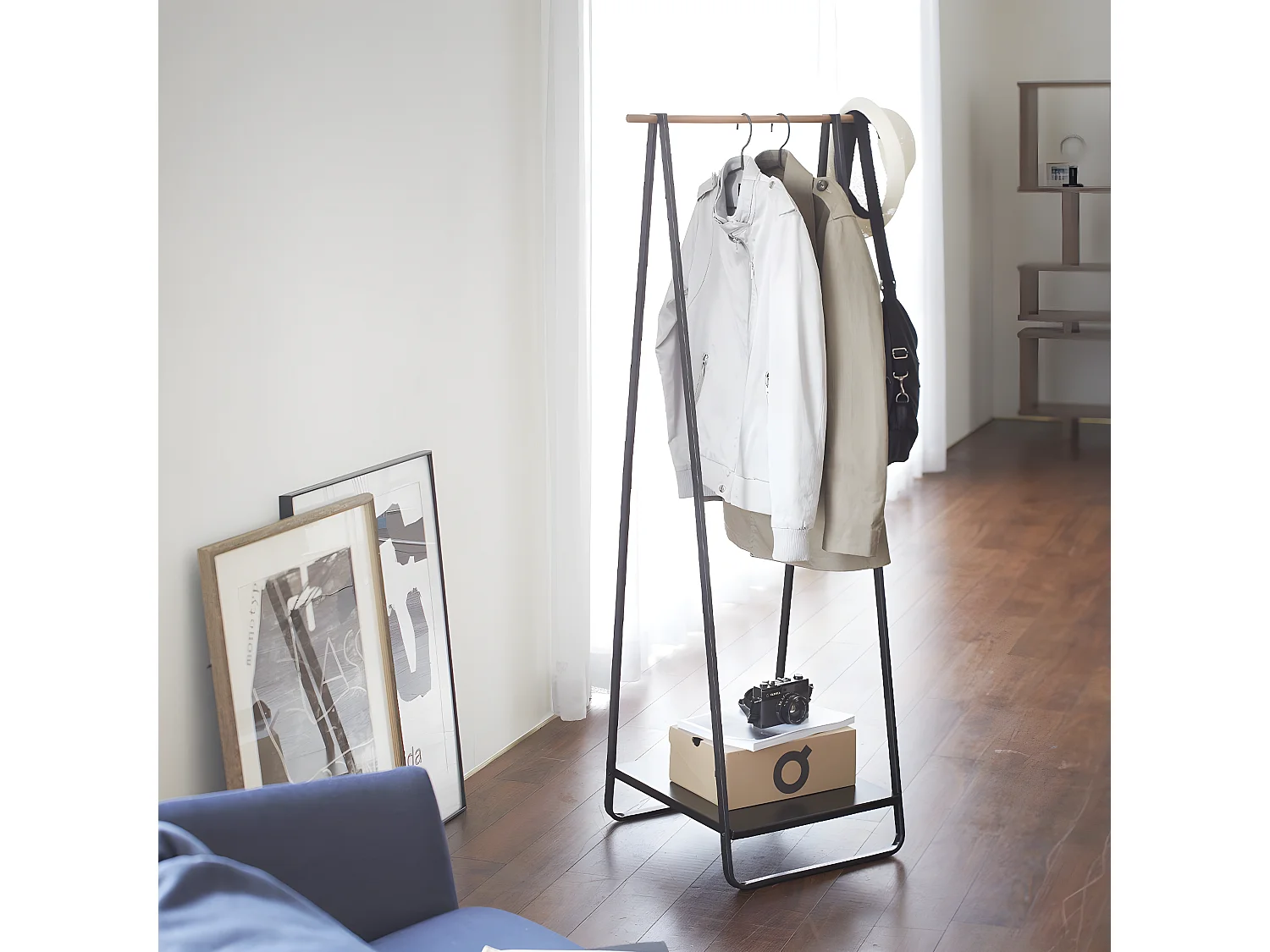 Portabiti in metallo e legno - H140 cm