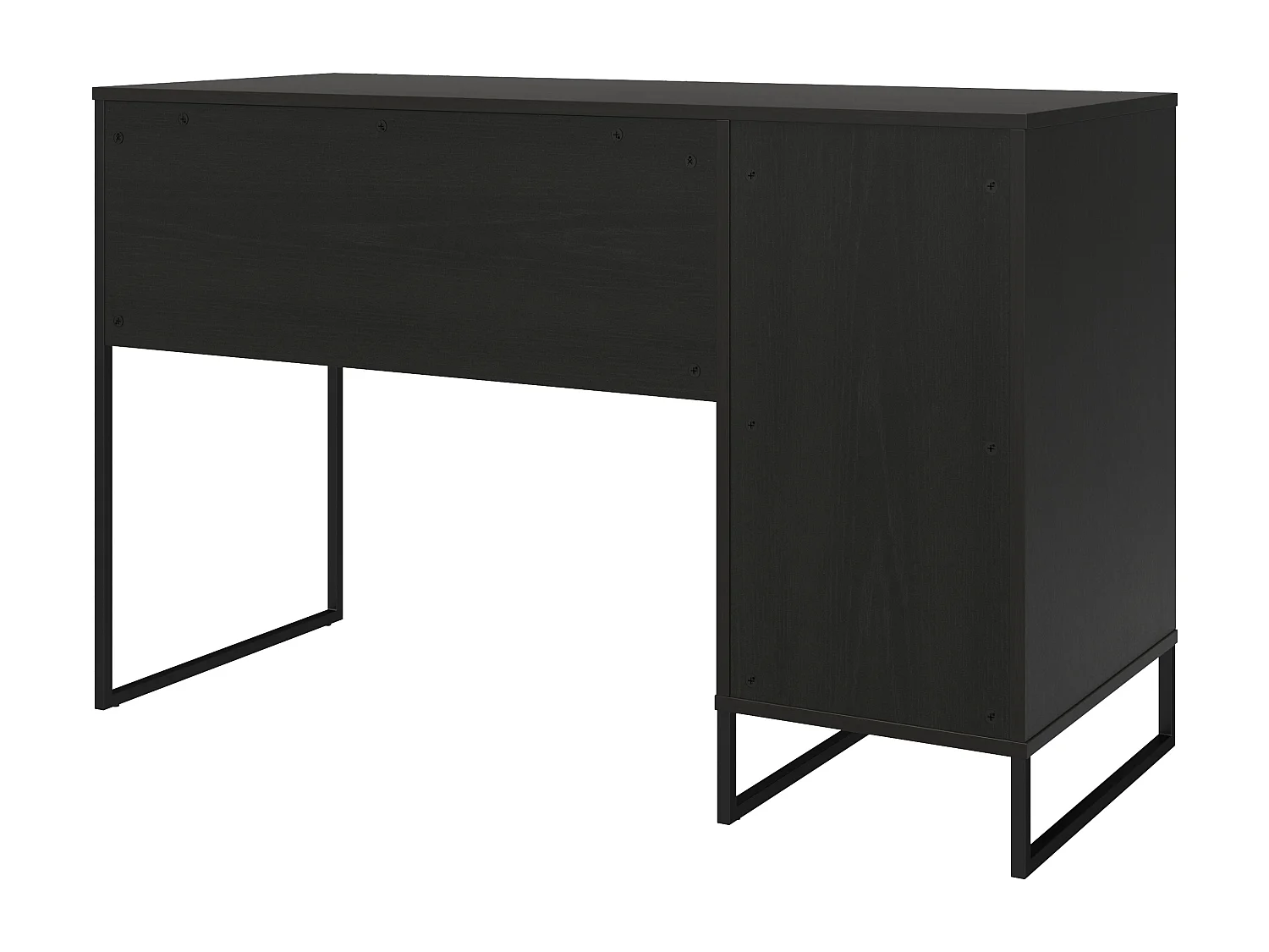 Purdue | Bureau ordinateur caisson 1 porte en MDF chêne noir