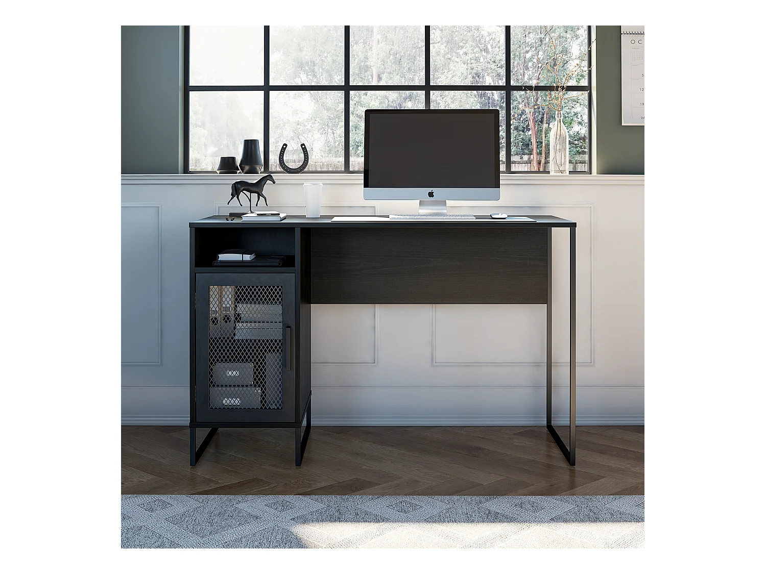 Escritorio para computadora con pedestal individual Purdue