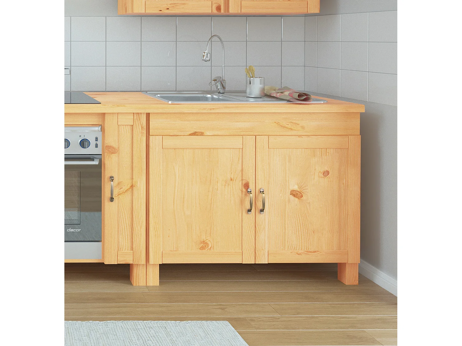 Dalby|Meuble évier 60 cm