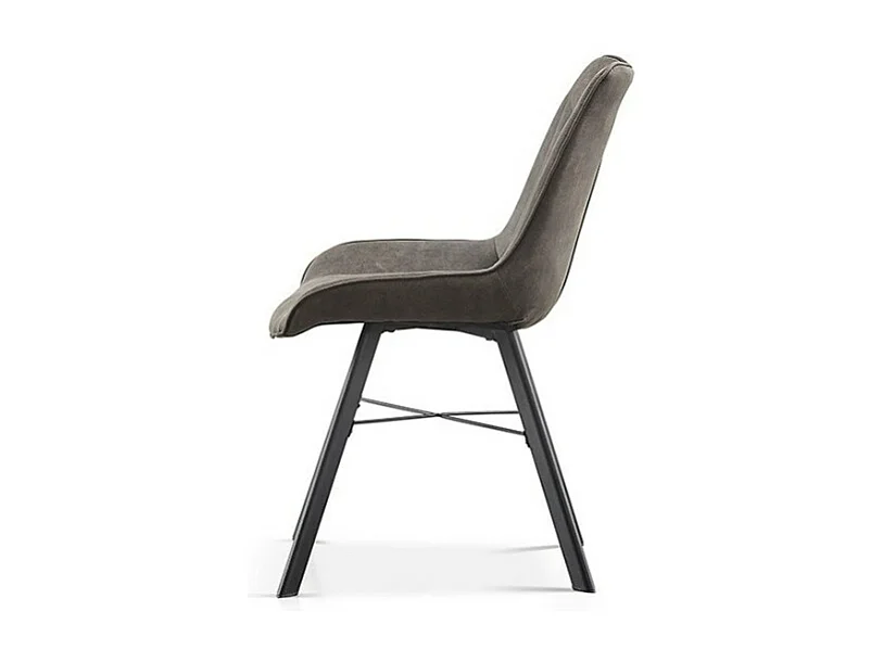 Silla 'Paola' PU Microfibra Gris Oscuro, dimensiones: H87 x L54 x P63 cm