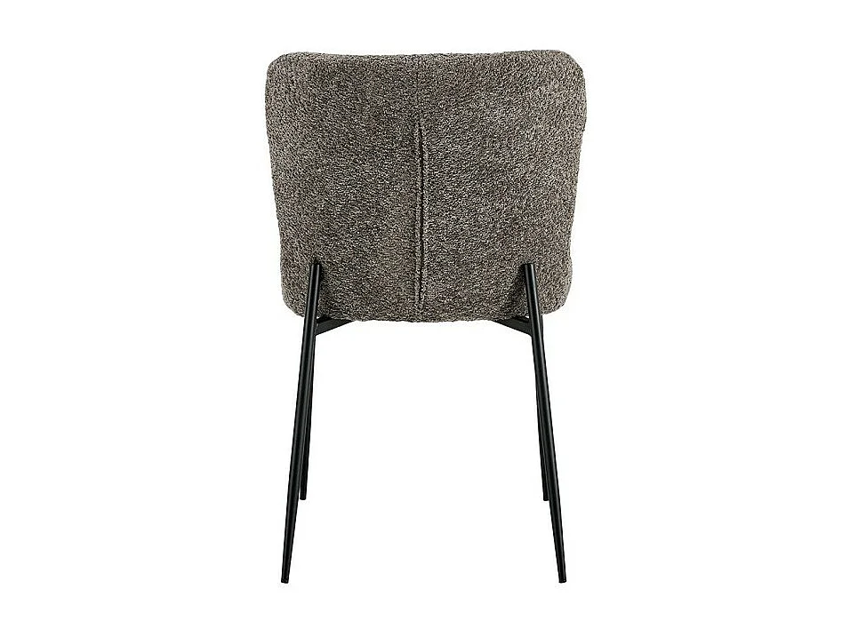 Cadeira revestida em Bouclé para sala de jantar na cor Areia. Coleção LISE