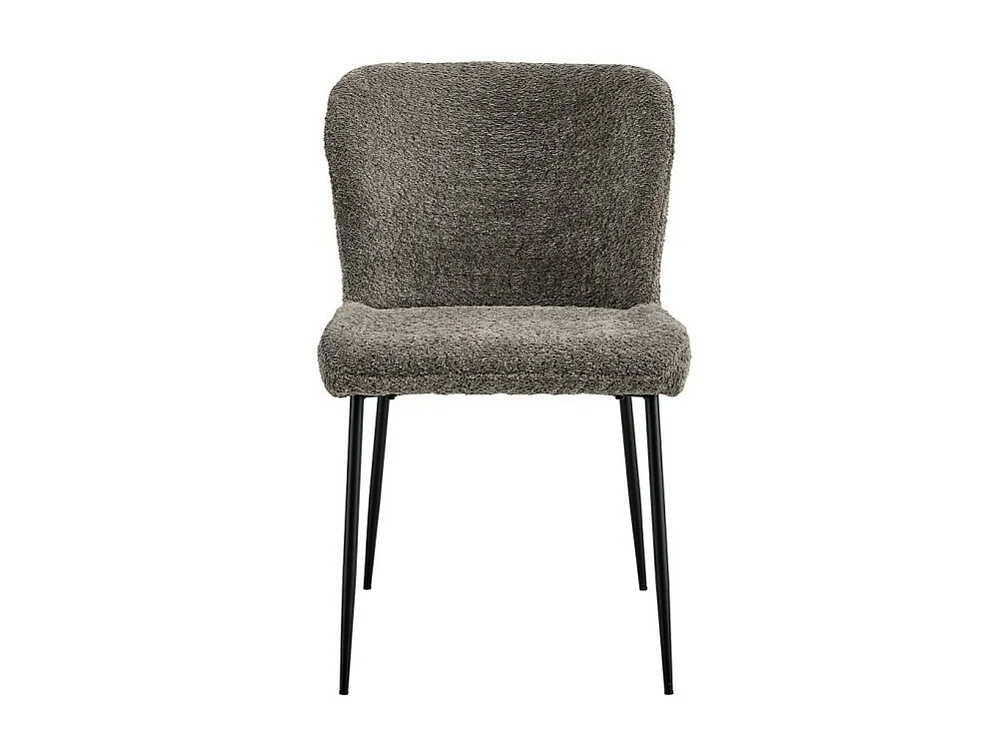 Cadeira revestida em Bouclé para sala de jantar na cor Areia. Coleção LISE