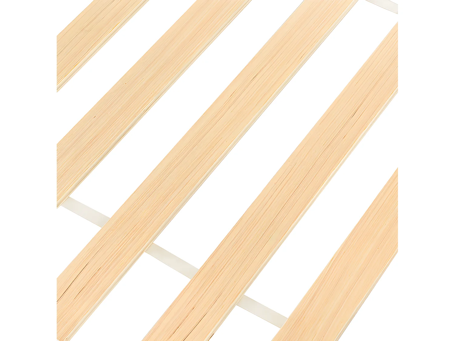 Kinderbett aus massivem Kiefernholz, 90 x 200 cm – in Form eines Jeep-Autos – Weiß und Natur