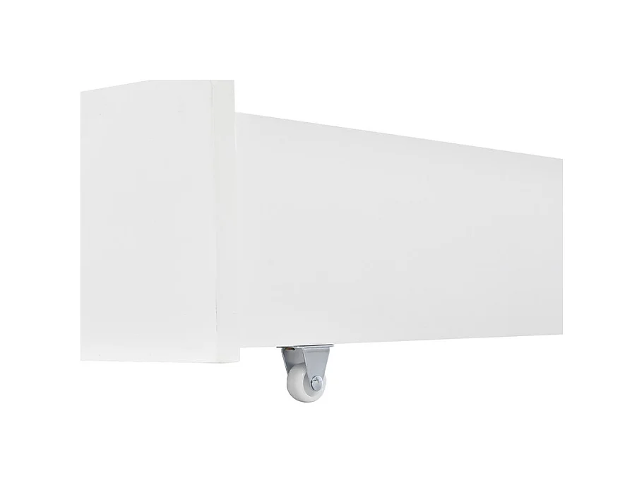 Hochbett aus massivem Kiefernholz, 2 x 90 x 200 cm – mit 2 Schubladen – Weiß