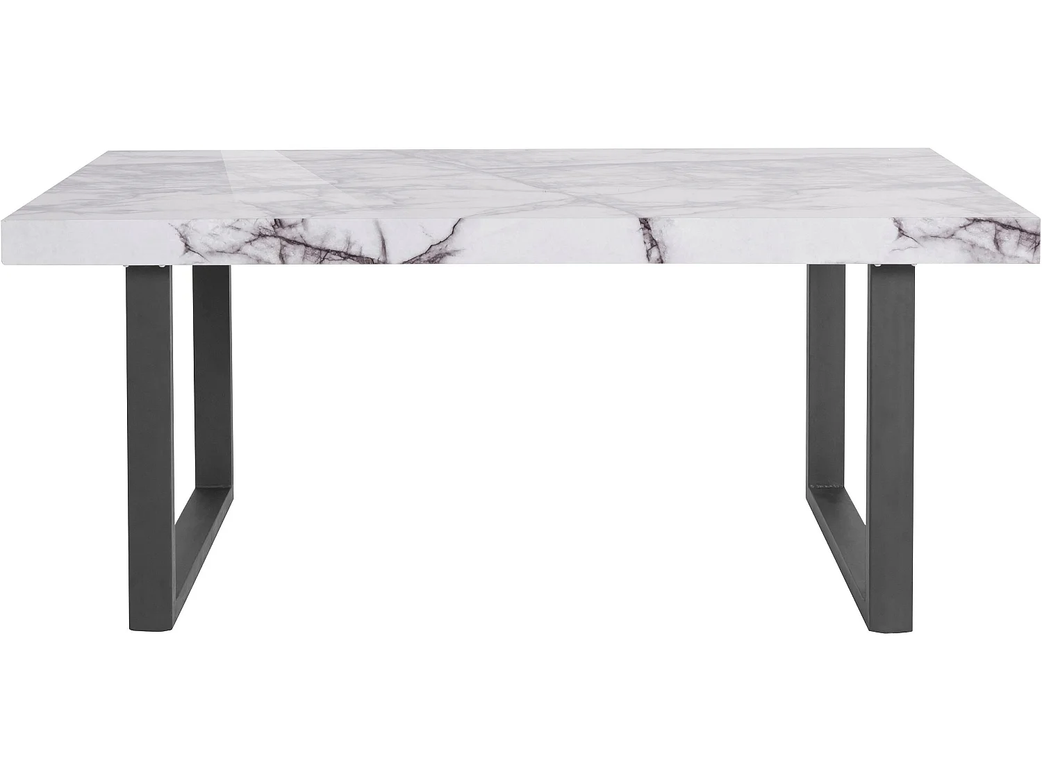 Fatima|Table à manger en effet marbre 8 personnes L180