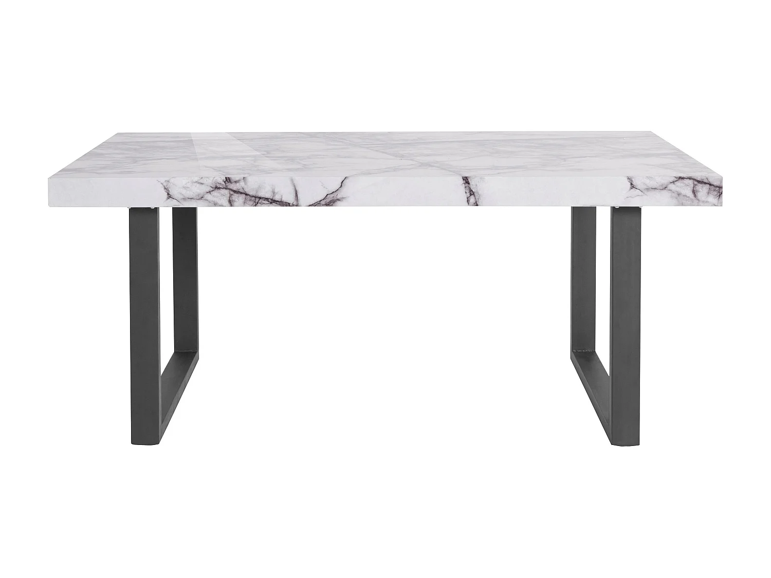 Fatima|Table à manger en effet marbre 8 personnes L180