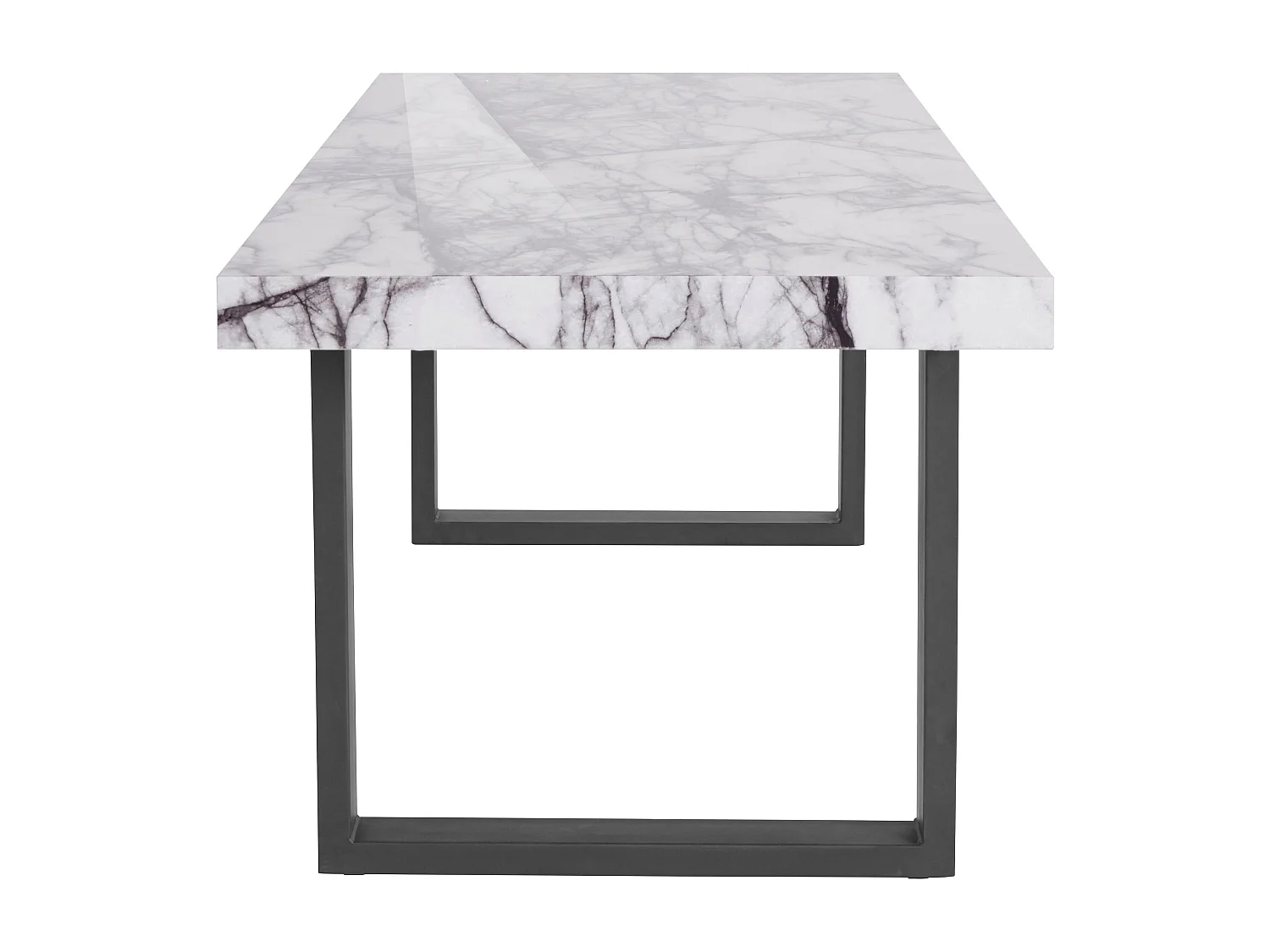 Fatima|Table à manger en effet marbre 8 personnes L180