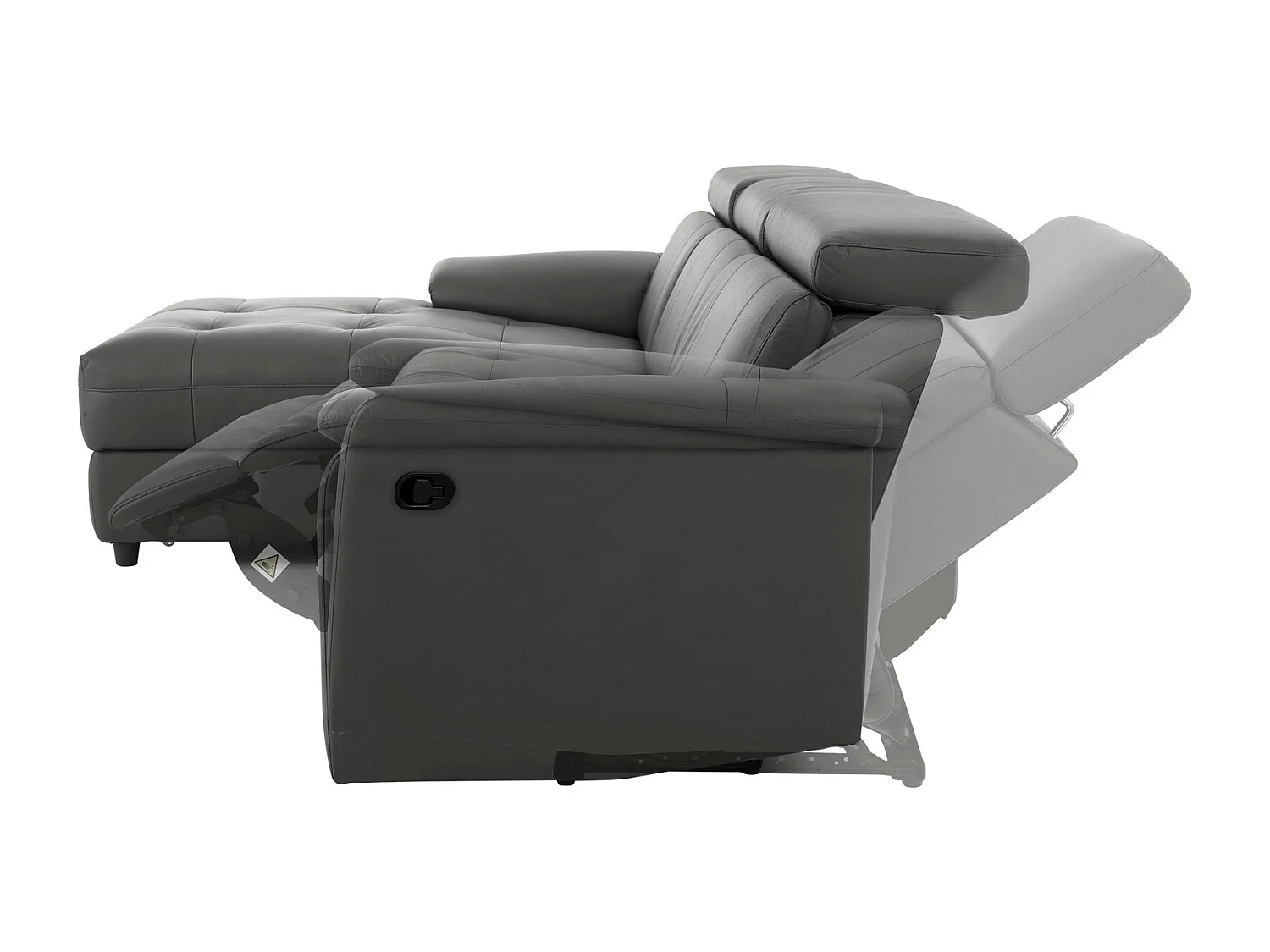 Tanaro|Canapé Chaiselong 3 places manuel droit