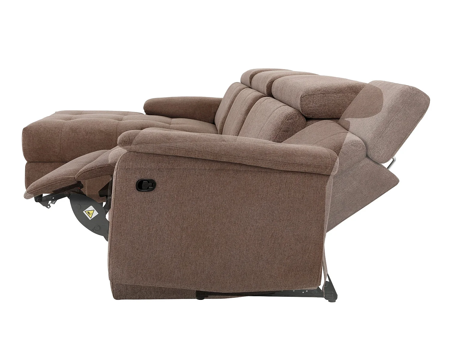 Tanaro|Chaiselong Canapé 3 places manuel gauche