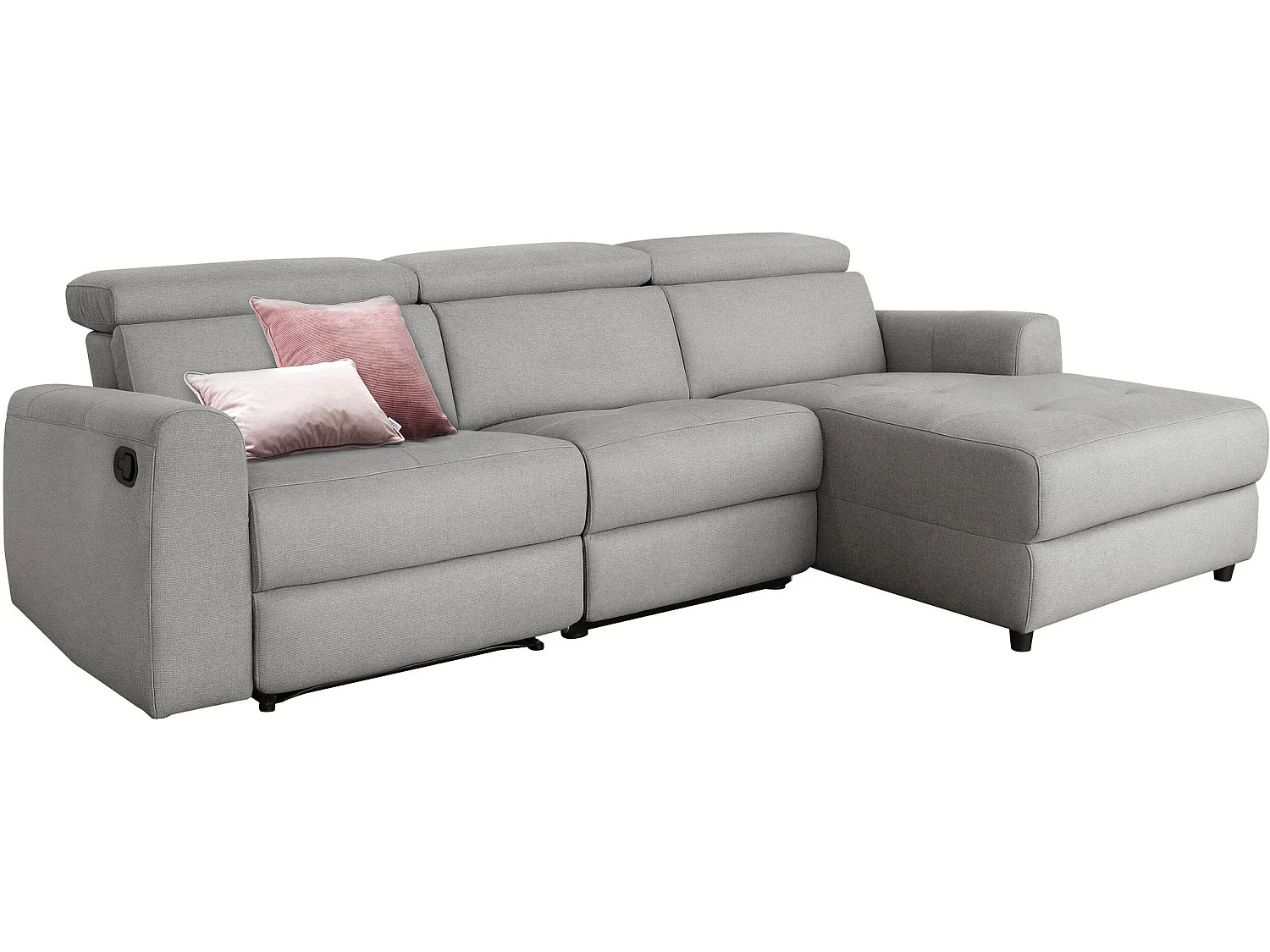 Capena|Canapé 3 places Chaise Longue R