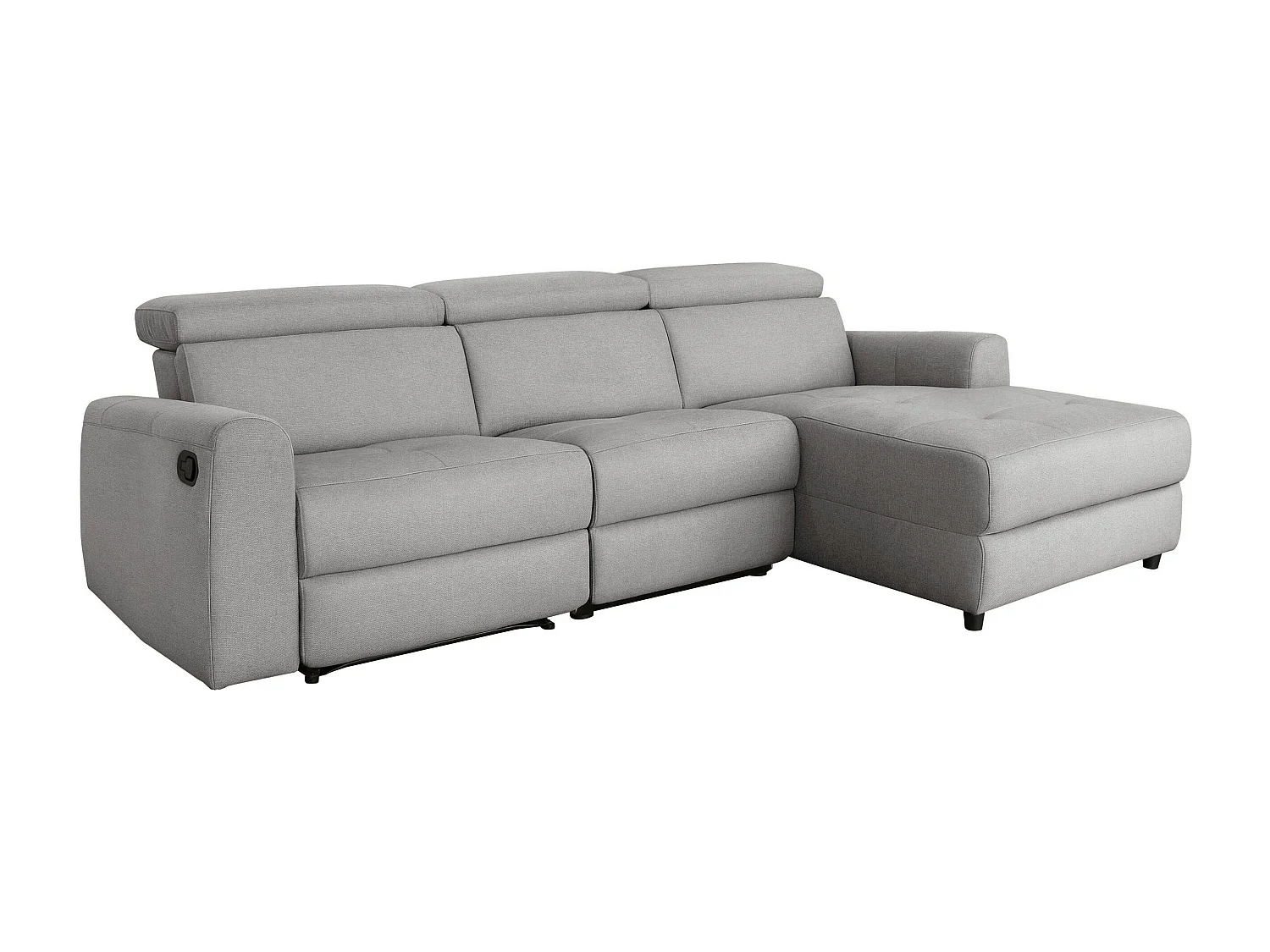 Capena|Canapé 3 places Chaise Longue R