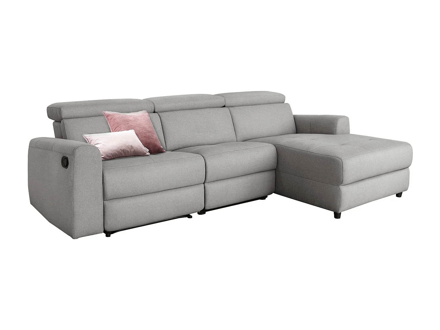 Capena|Canapé 3 places Chaise Longue R