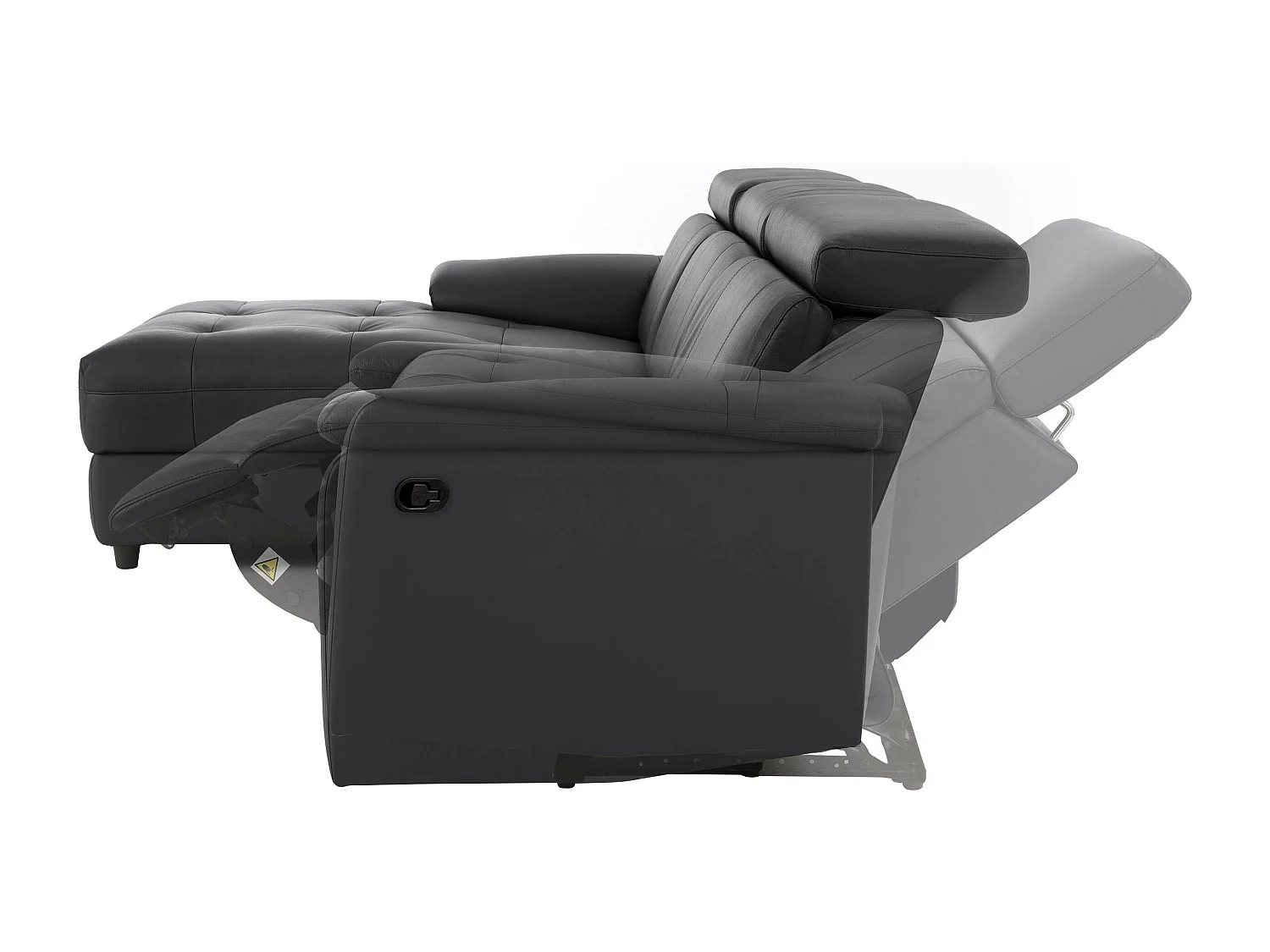 Tanaro|Chaiselong Canapé 3 places manuel gauche