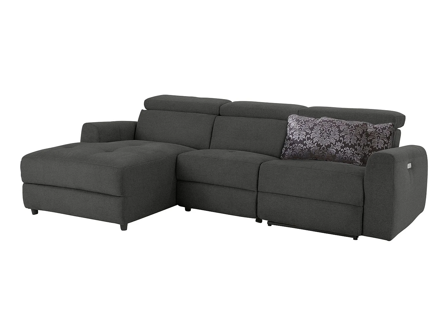 Capena 3S Chaiselong bank elektrisch. L