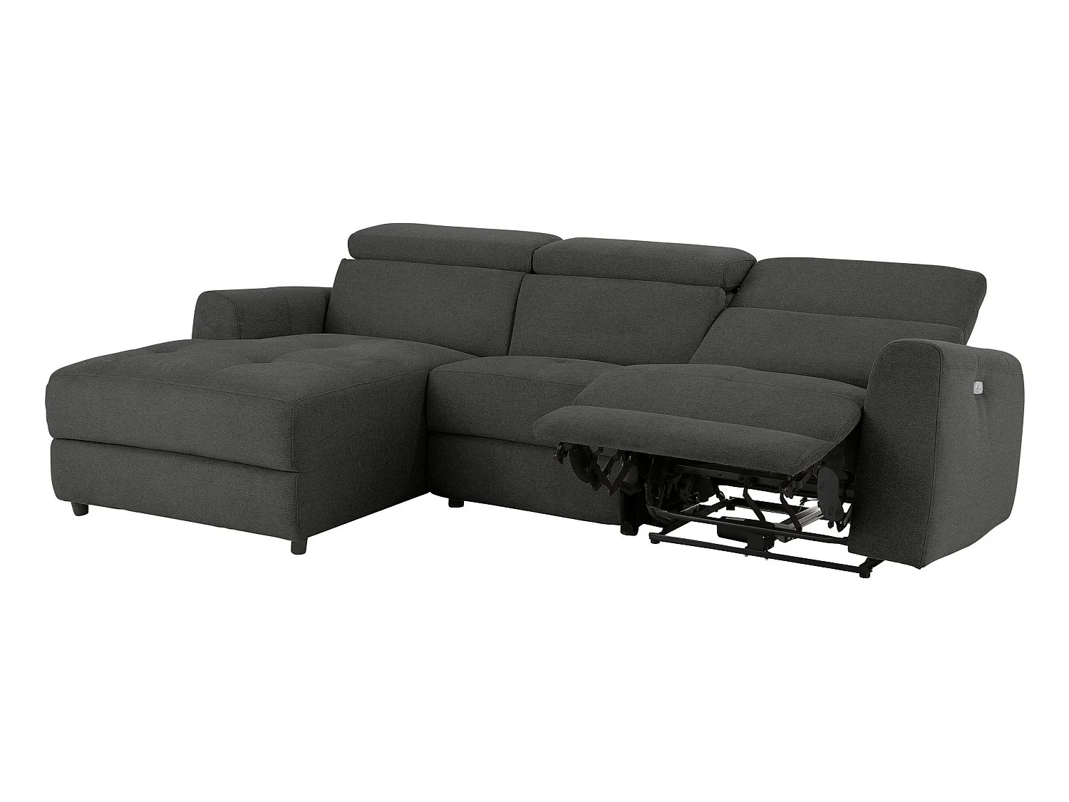 Capena 3S Chaiselong bank elektrisch. L