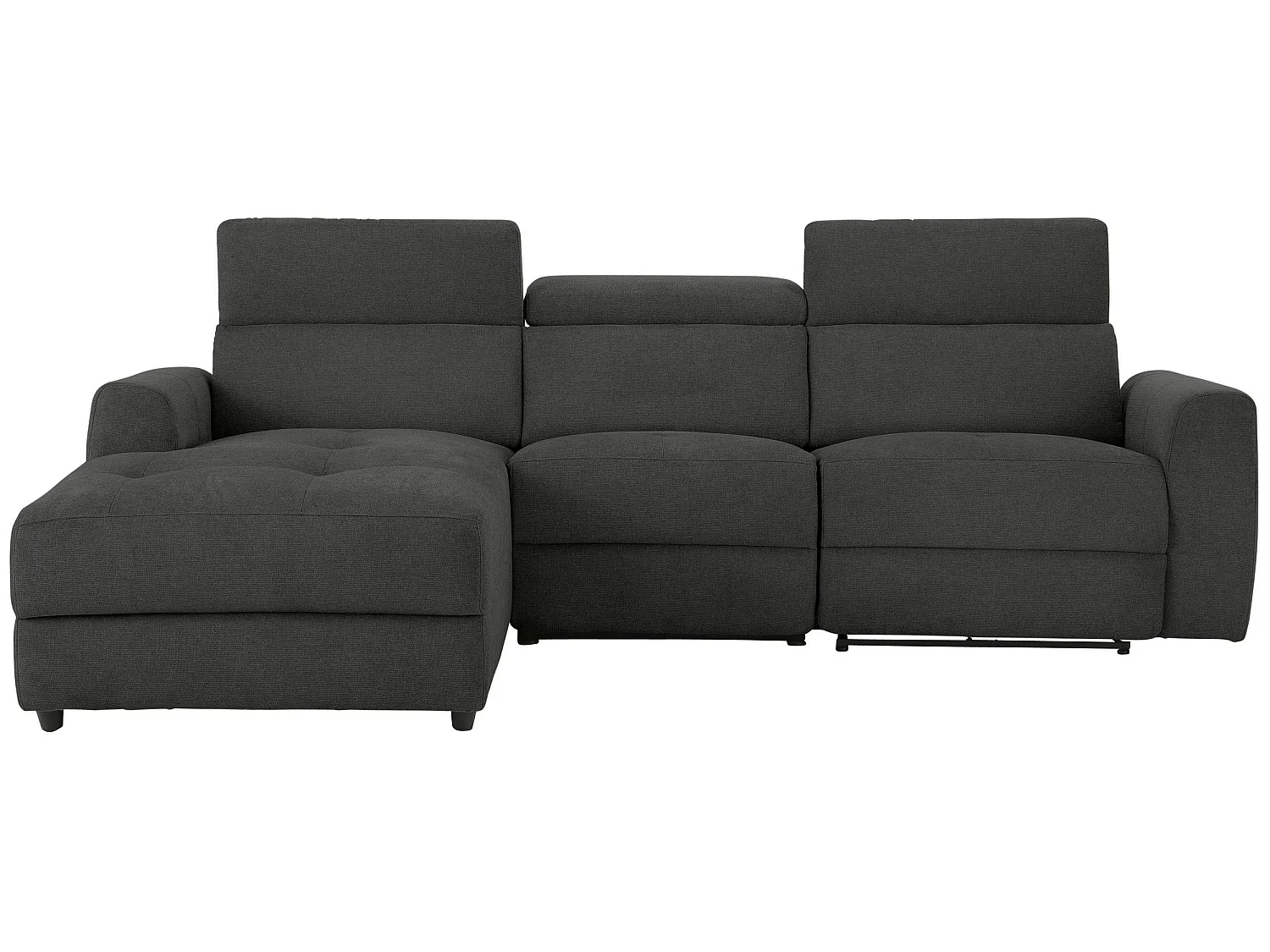 Capena|Canapé 3 places Chaise Lounge électrique gauche