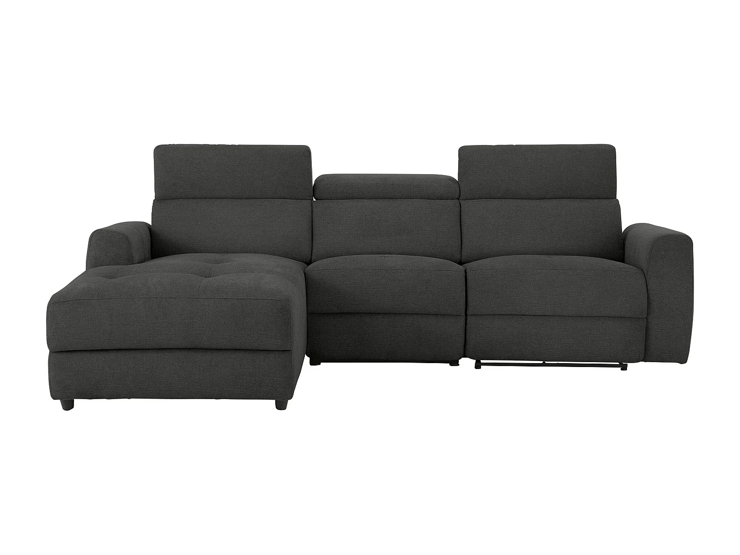 Capena|Canapé 3 places Chaise Lounge électrique gauche