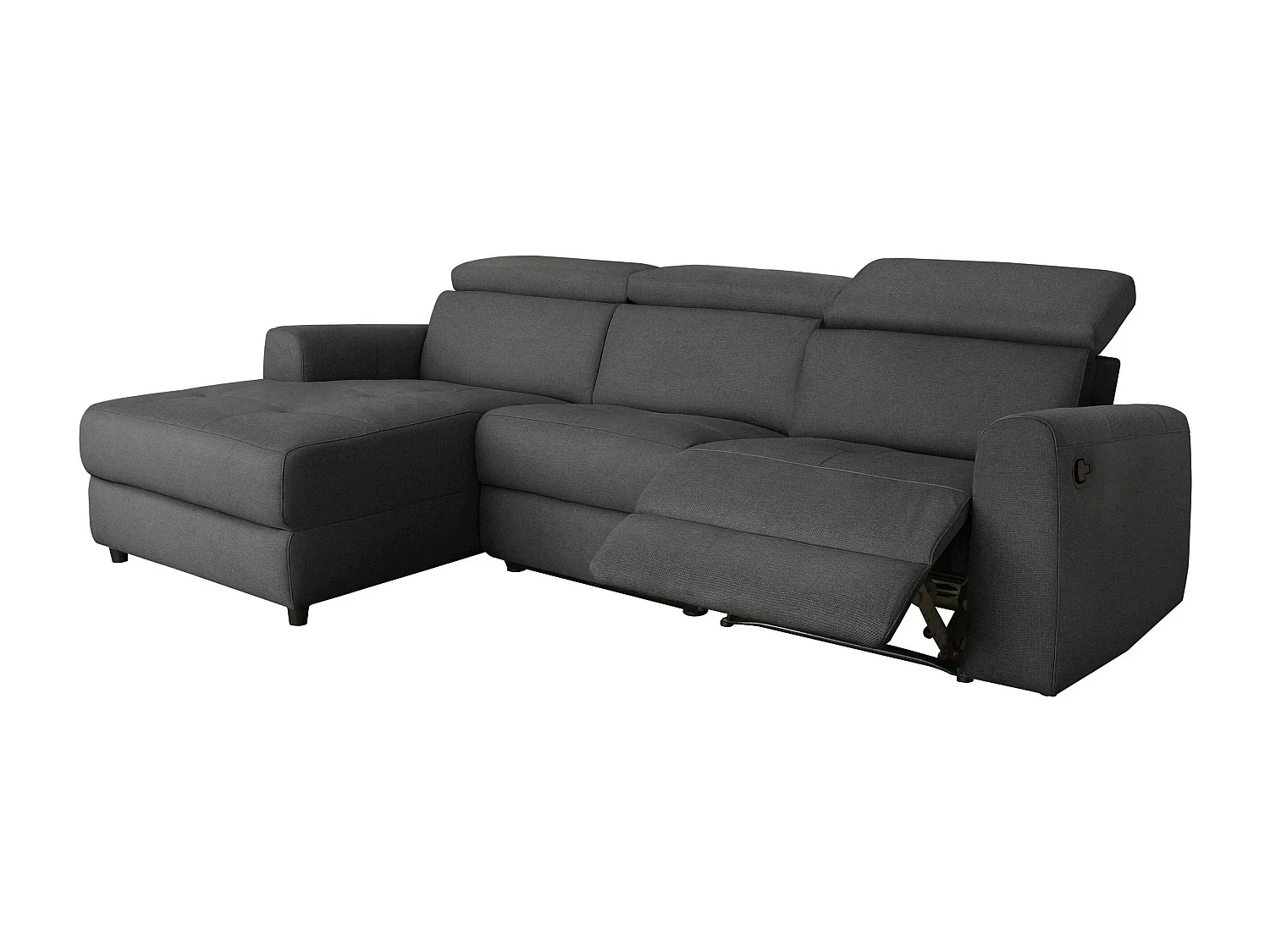 Capena|Canapé 3 places Chaise Lounge Gauche