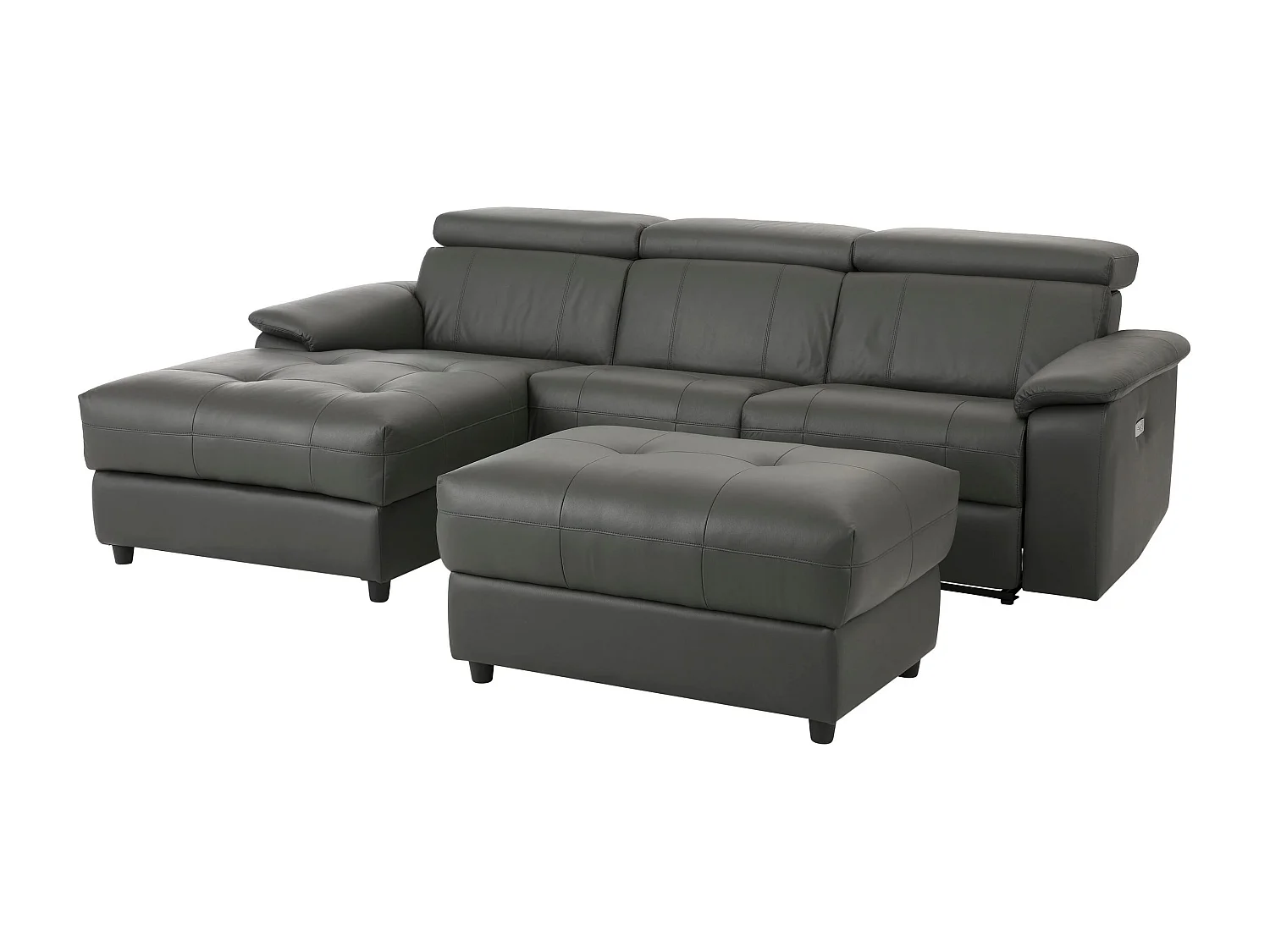 Tanaro|Chaiselong Canapé 3 places gauche électrique