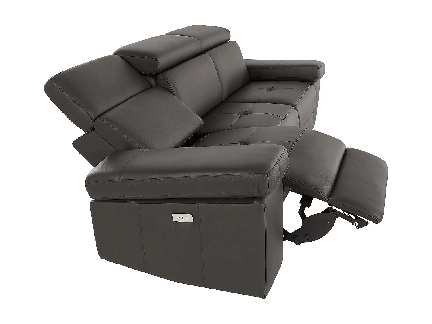 Rayland | Bank 3-zits elektrisch, bruin PU