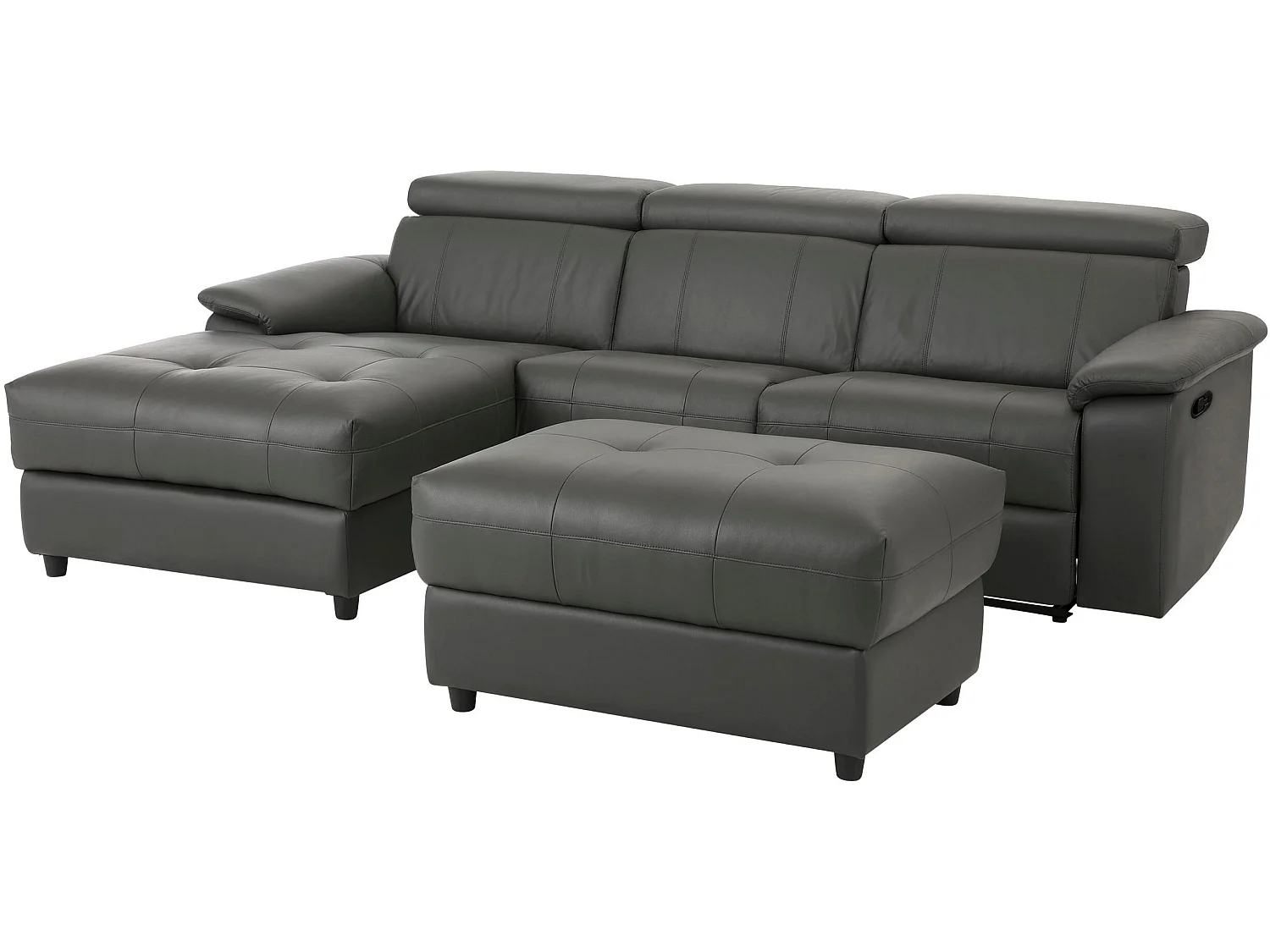 Tanaro|Chaiselong Canapé 3 places manuel gauche