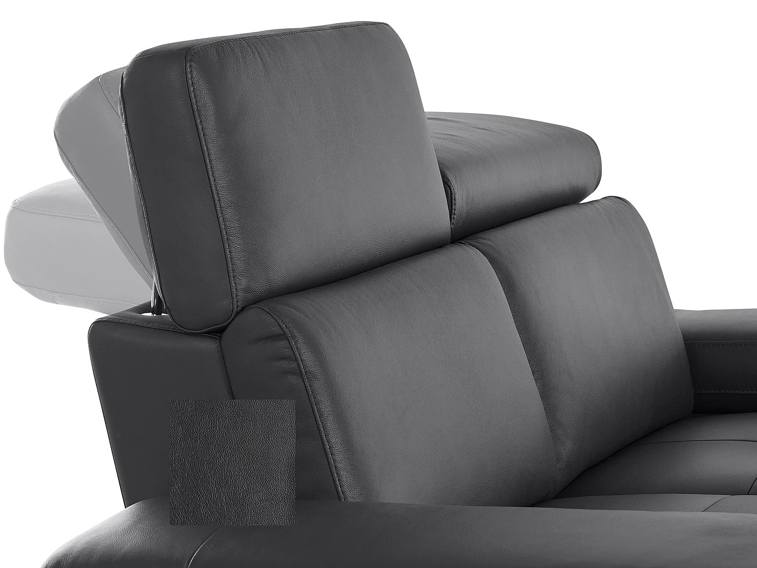 Rayland|Chaiselong Canapé 3 places droit électrique