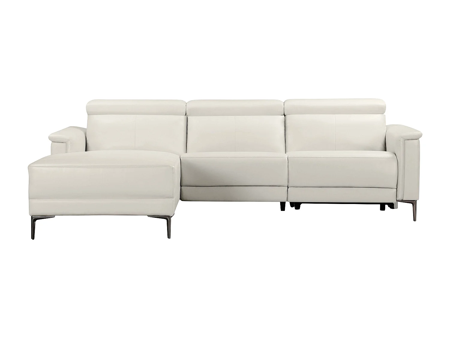 Lund 3S 1 fauteuil L Elektrisch Crème